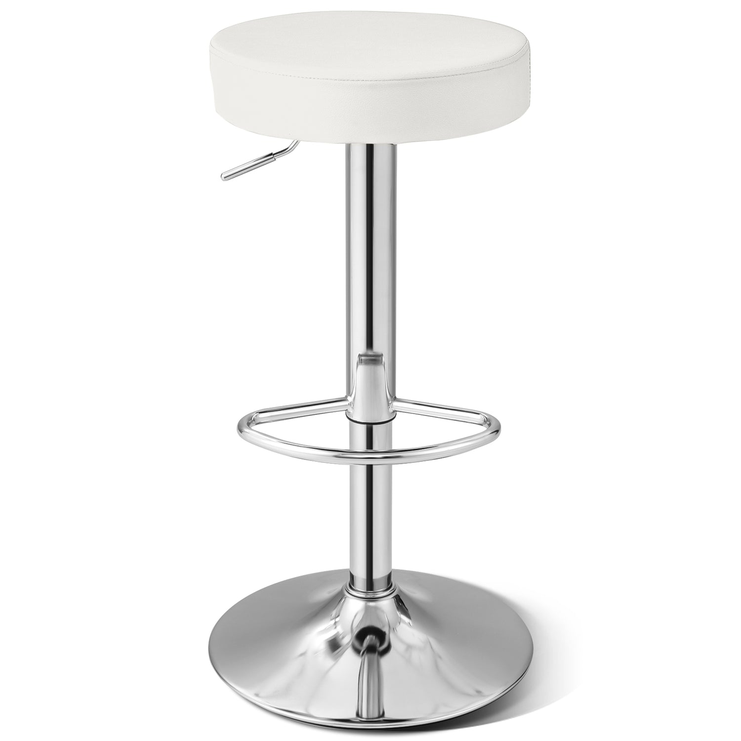 1 PC Round Bar Stool Adjustable Swivel Pub Chair