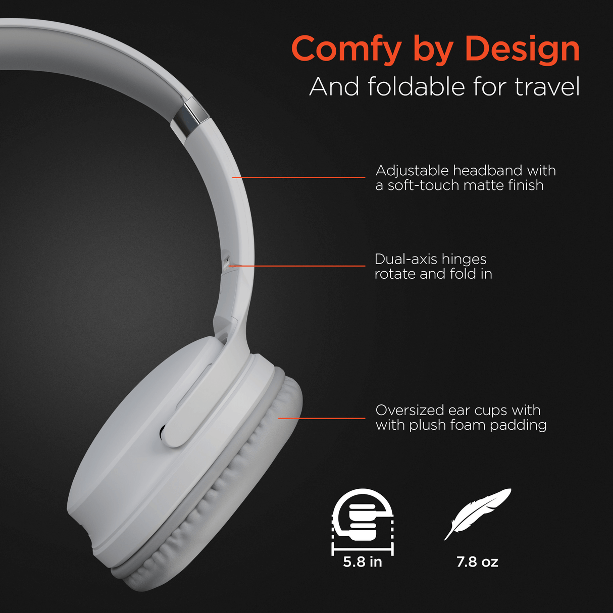 HyperGear Flip 2-in-1 Headphones Plus Speaker
