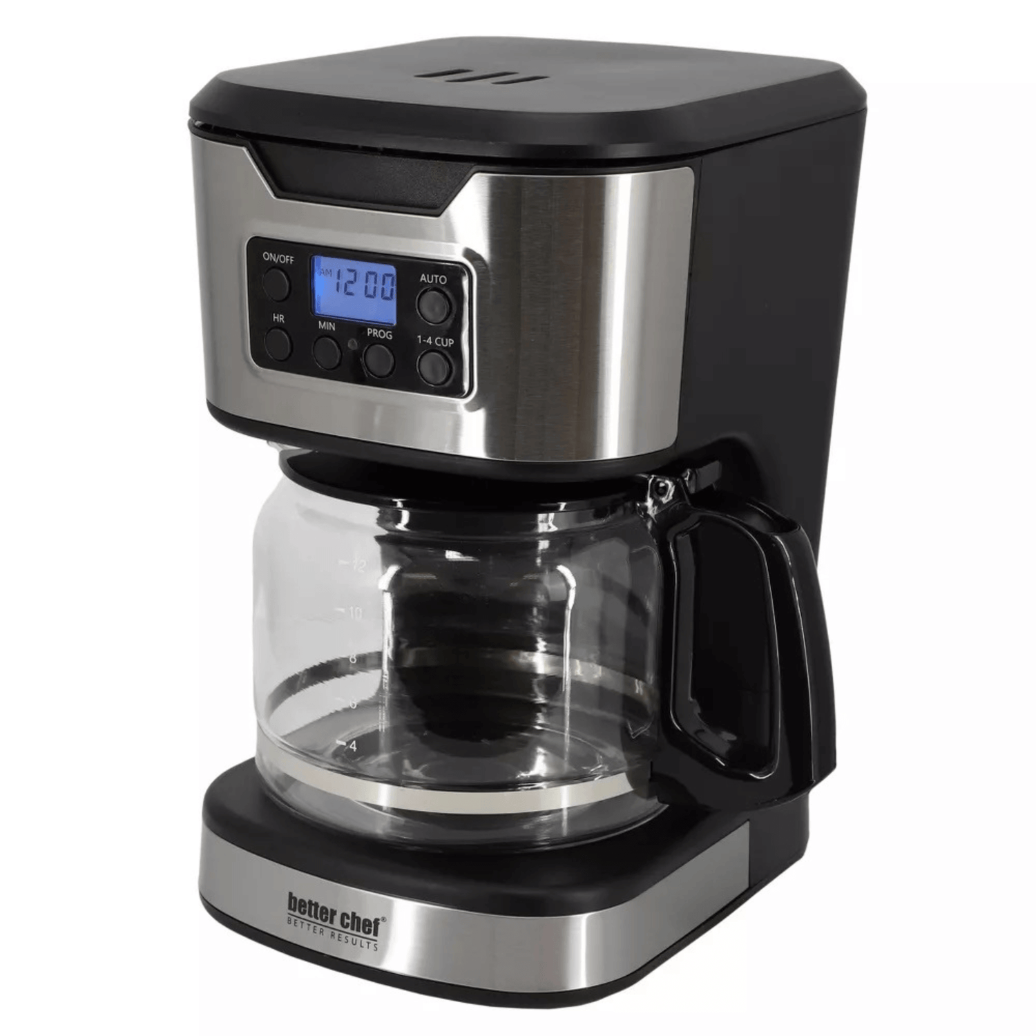 Better Chef 12-Cup Programmable Coffee Maker with Stainless Steel Accents