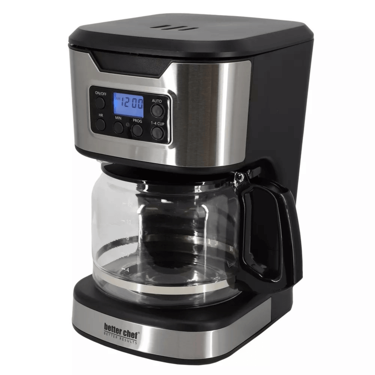 Better Chef 12-Cup Programmable Coffee Maker with Stainless Steel Accents