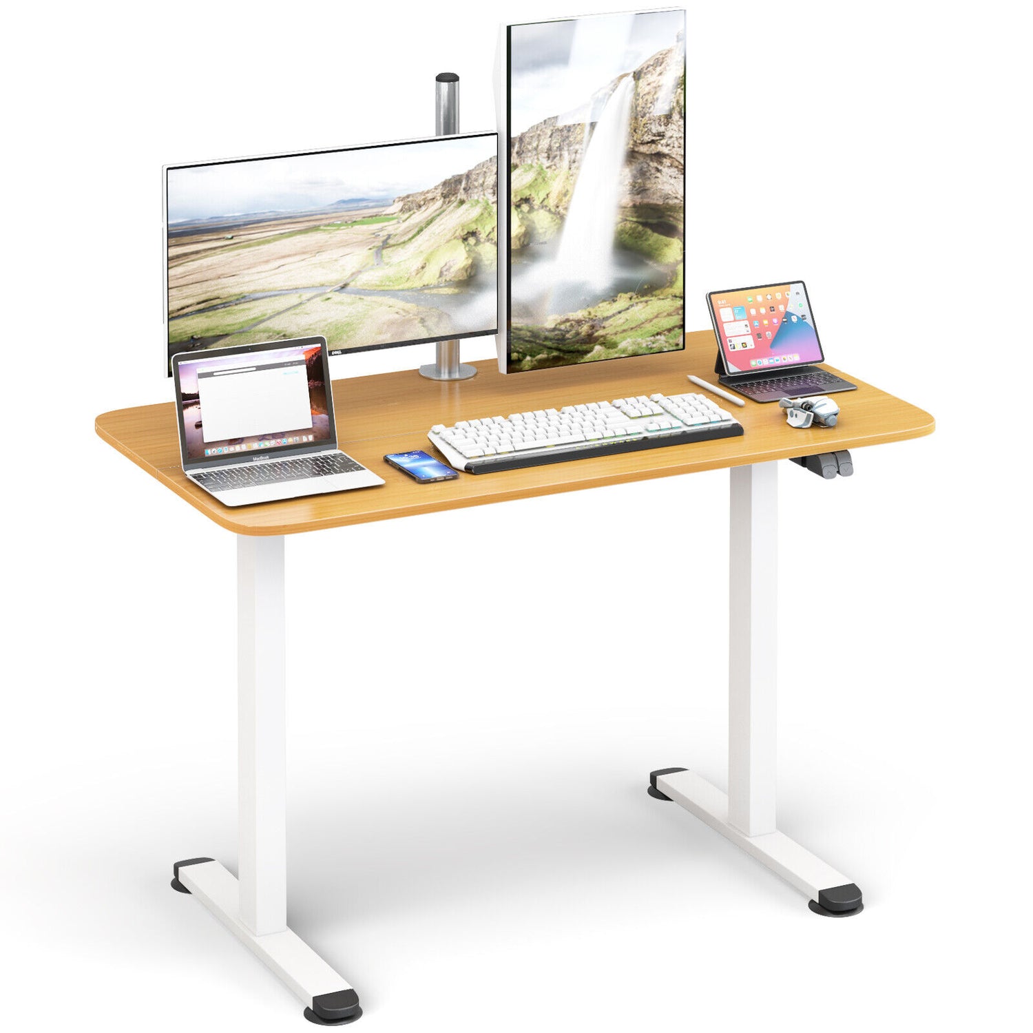 Electric Standing Desk Adjustable Stand up Computer Desk Anti-collision