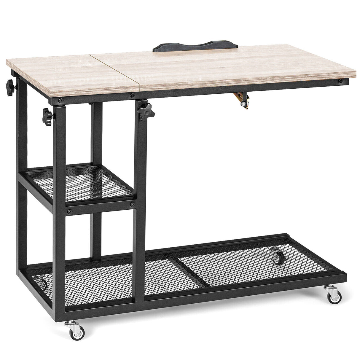 Adjustable C-Shaped Bedside Table