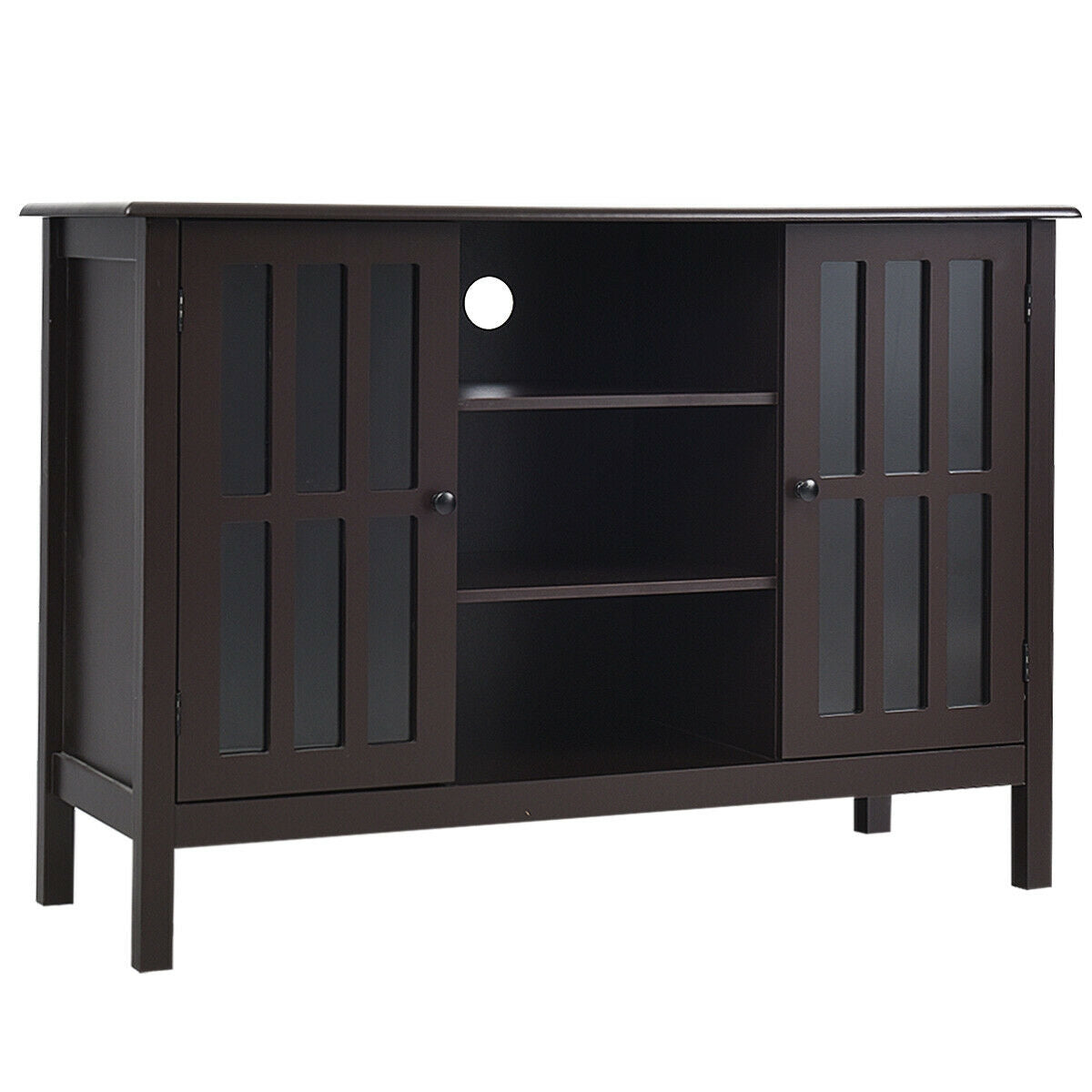 Wooden TV Stand Console Cabinet for 50 Inch TV