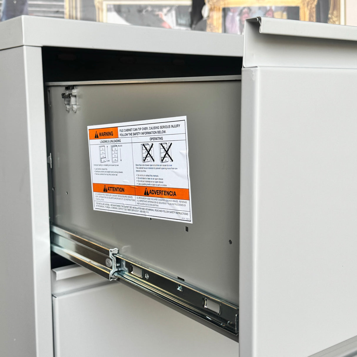 MAYLINE 4-Drawer Lateral File Sz 36”52”H to 36” W 52” H Grey HLT3644606