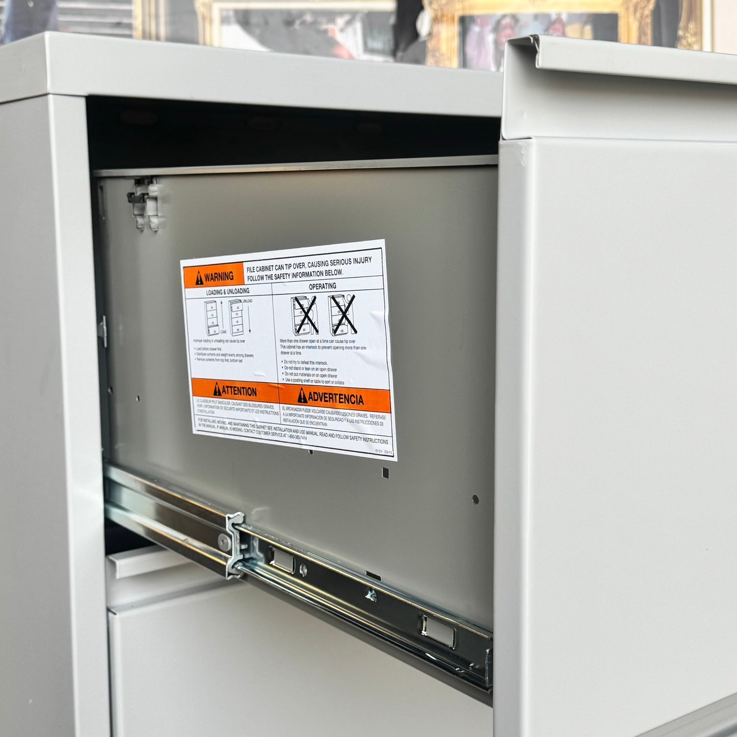 MAYLINE 4-Drawer Lateral File Sz 36”52”H to 36” W 52” H Grey HLT3644606