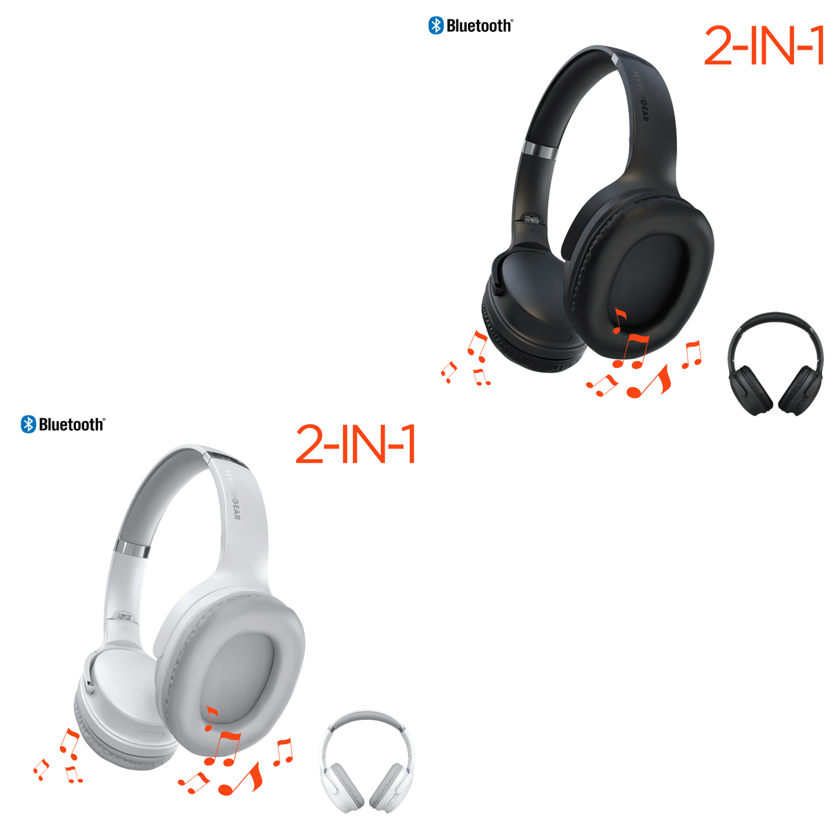 HyperGear Flip 2-in-1 Headphones Plus Speaker