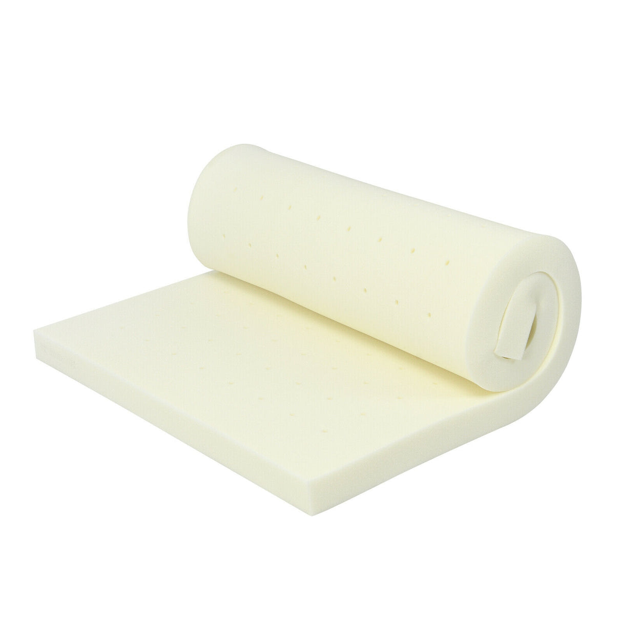 3-Inch Bed Mattress Topper Air Cotton for All Nightâs Comfy Soft Mattress Pad-Queen Size