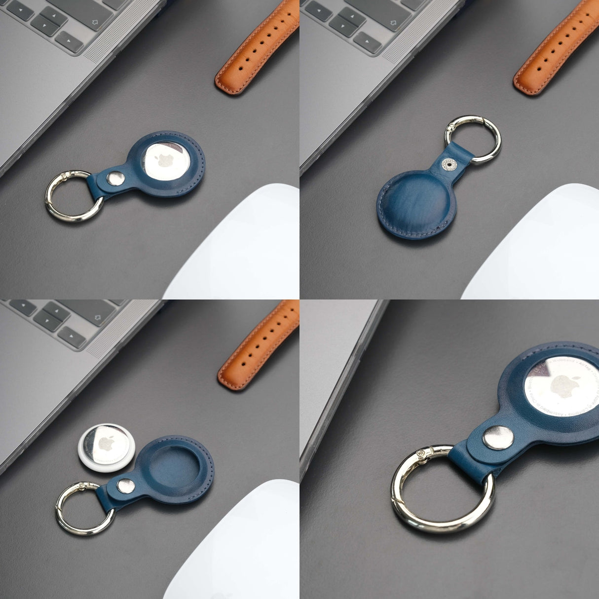 Saratoga Leather AirTag Holder