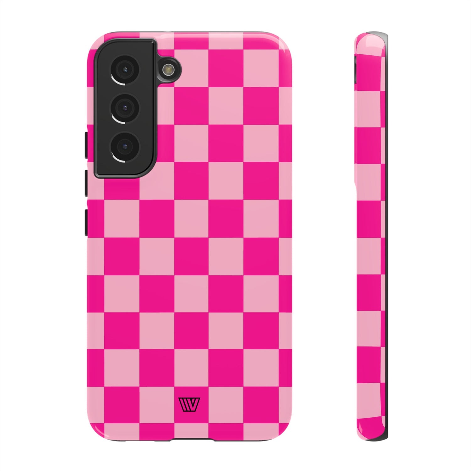HOT PINK CHECKERBOARD | Tough Phone Case