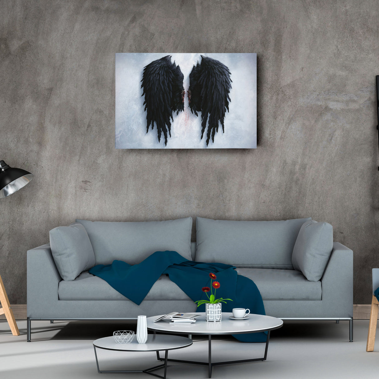 Banksy Angel Wings Canvas – Urban Street Art for Home Decor