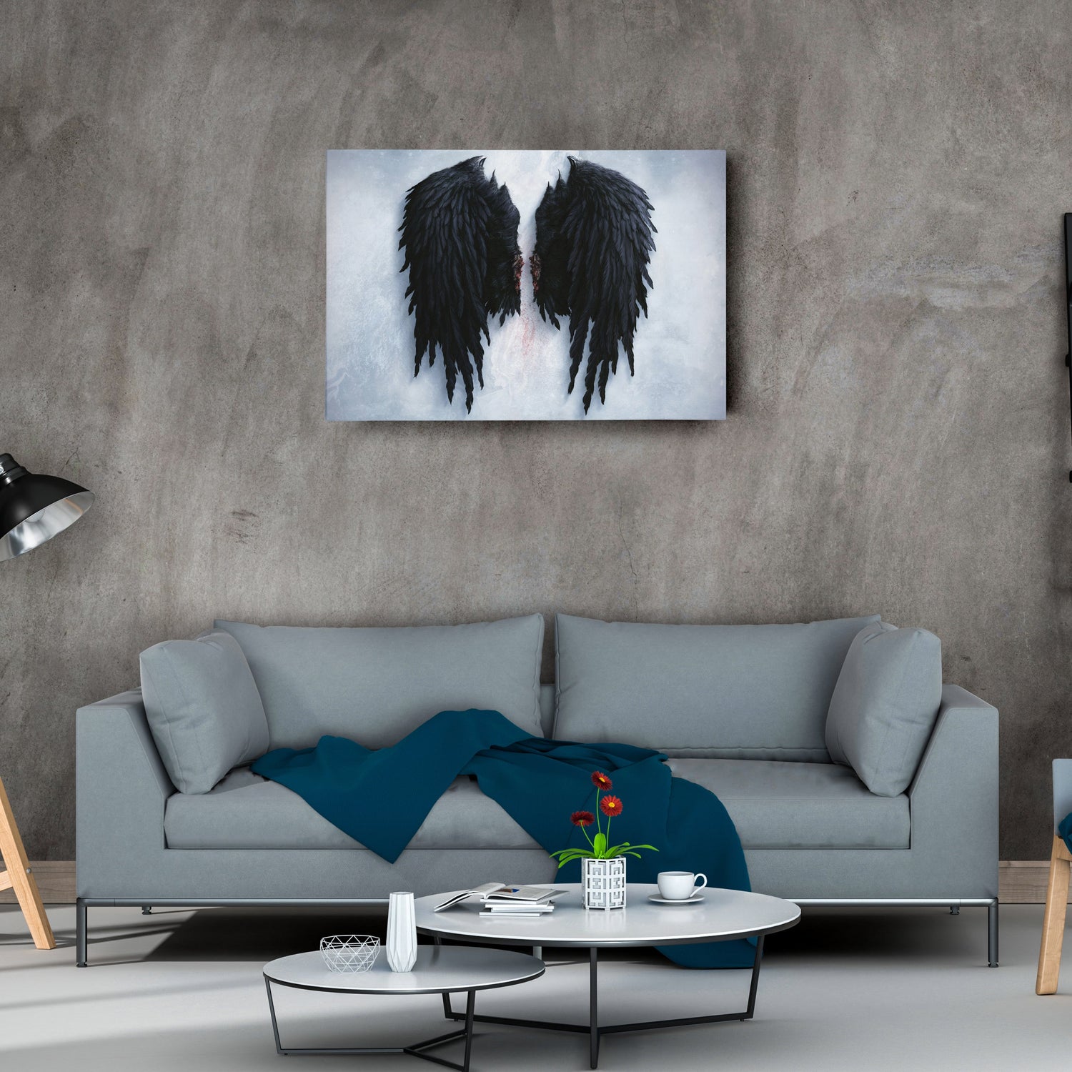 Banksy Angel Wings Canvas – Urban Street Art for Home Decor