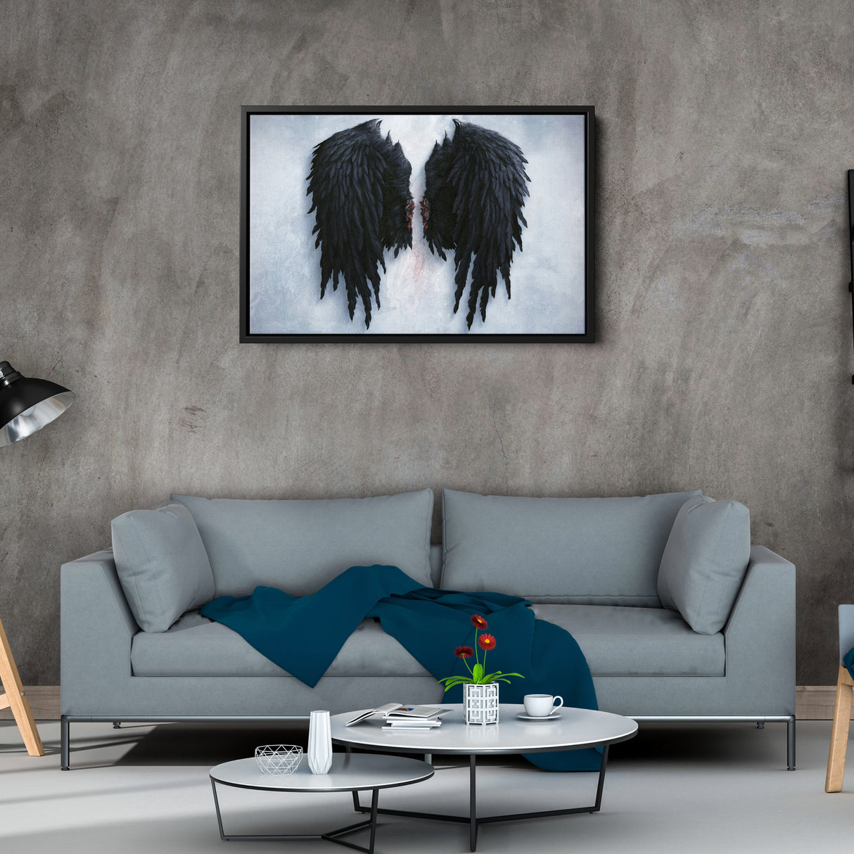 Banksy Angel Wings Canvas – Urban Street Art for Home Decor