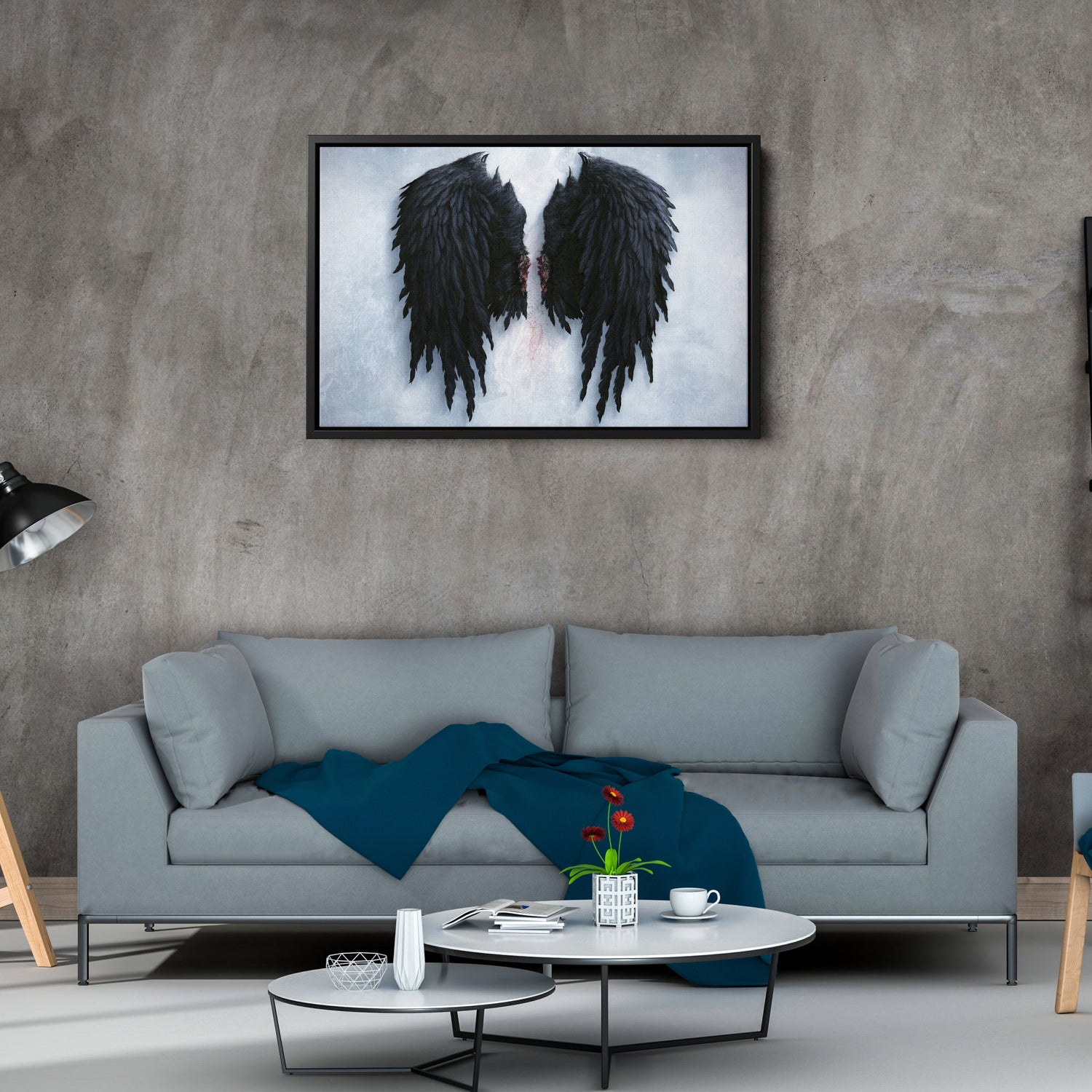 Banksy Angel Wings Canvas – Urban Street Art for Home Decor