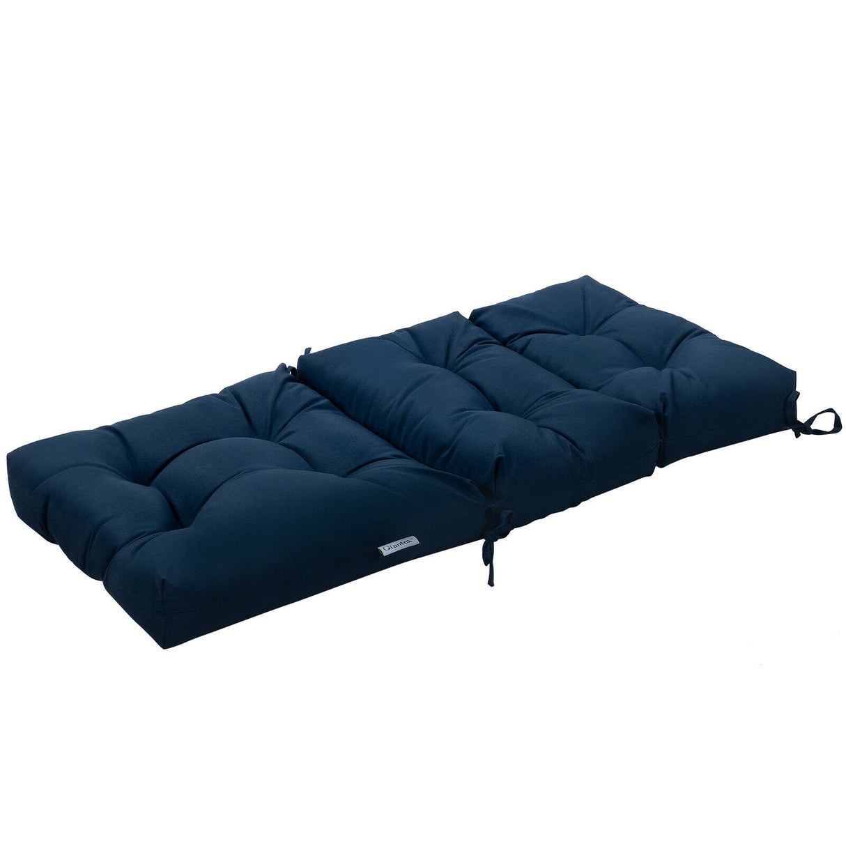 22 x 44 Inch Tufted Outdoor Patio Chair Seating Pad