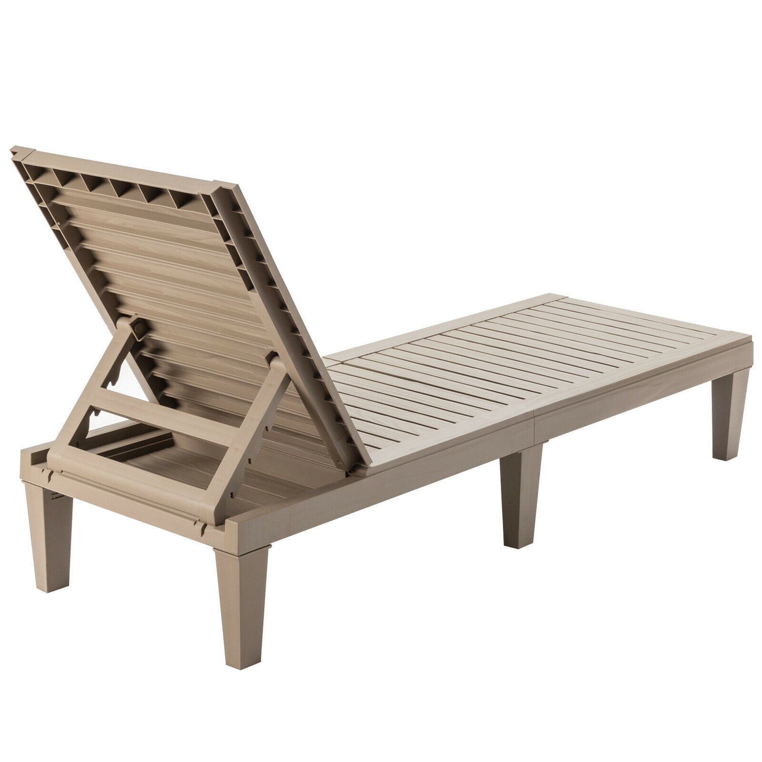 Outdoor Recliner Chair with 5-Position Adjustable Backrest