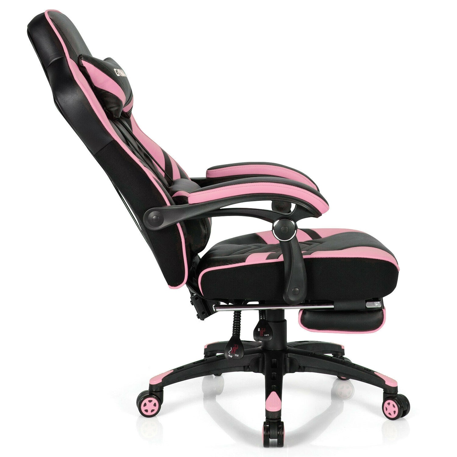 Adjustable Gaming Chair with Footrest for Home Office