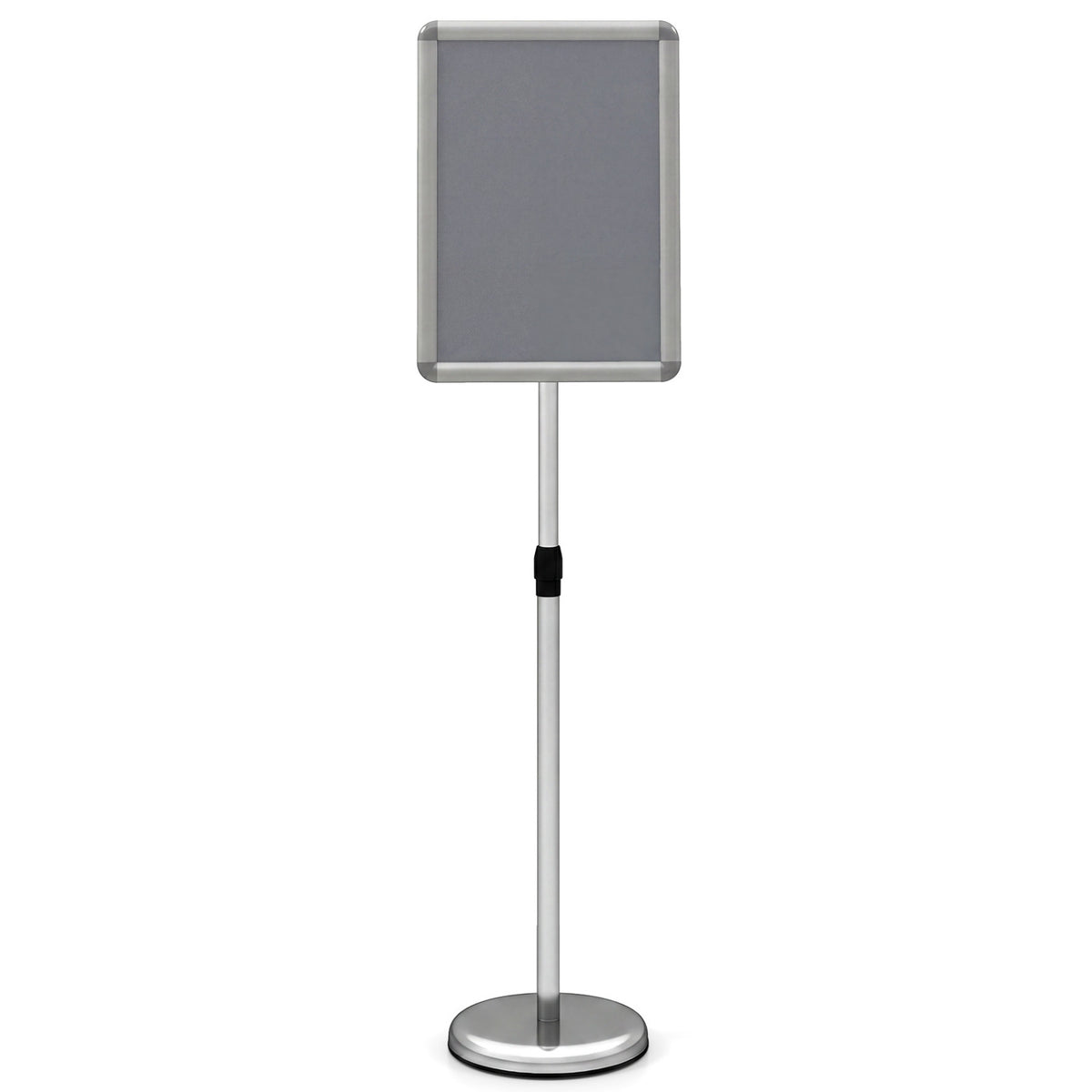 11 x 17 Inch Height Adjustable Sign Holder Stand with Snap-Open Frame