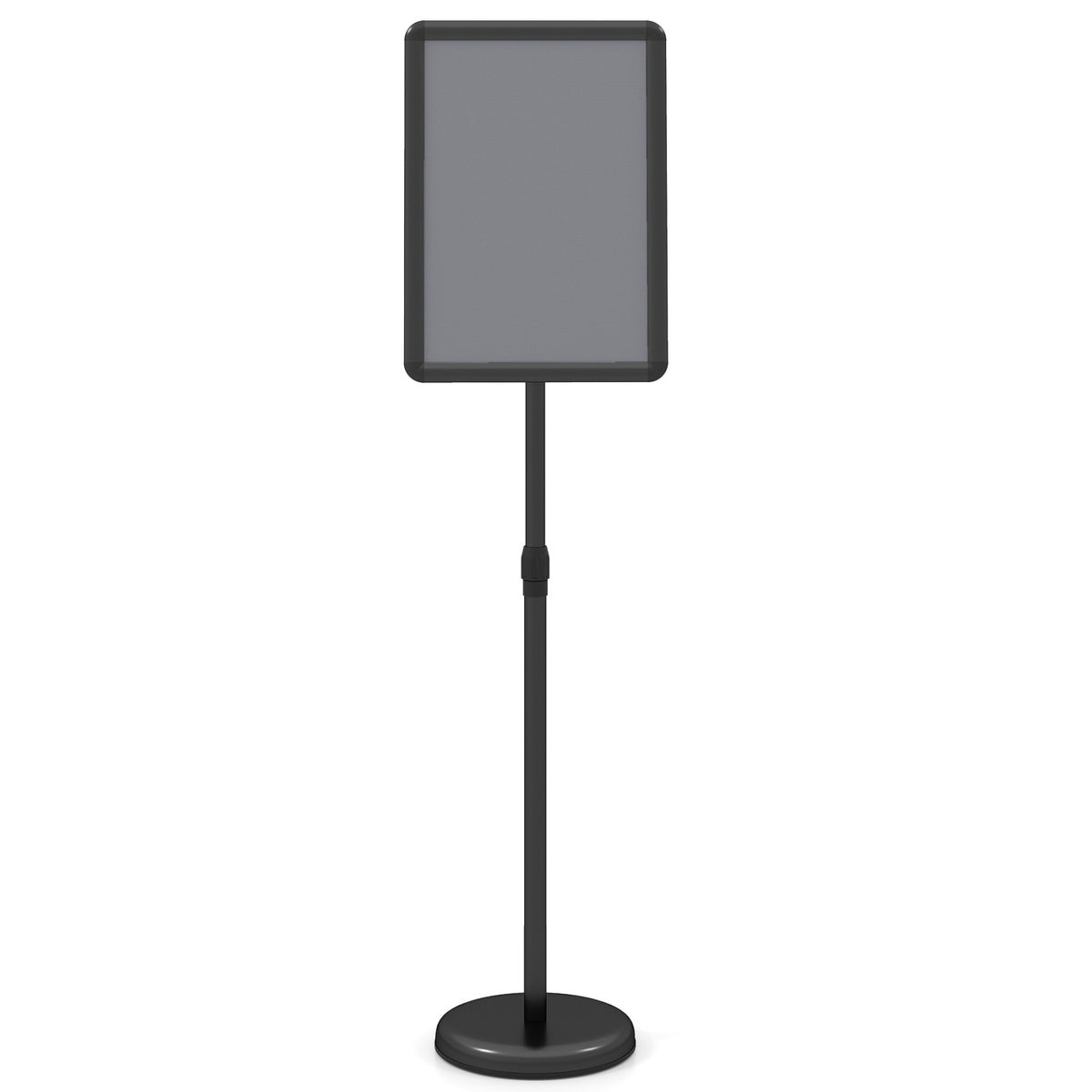 11 x 17 Inch Height Adjustable Sign Holder Stand with Snap-Open Frame