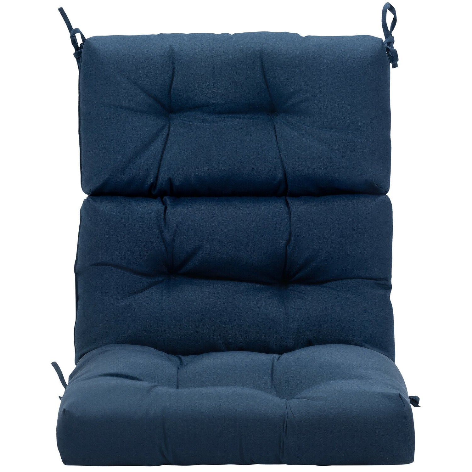 22 x 44 Inch Tufted Outdoor Patio Chair Seating Pad