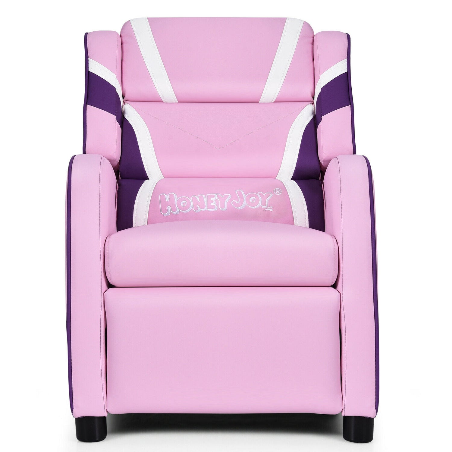 Kids Leather Recliner Chair with Side Pockets