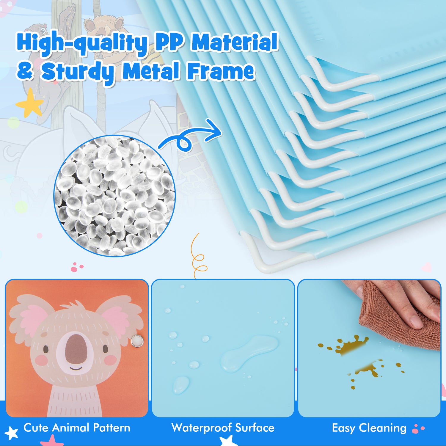 12 Cube Kids Wardrobe Closet with Hanging Section and Doors