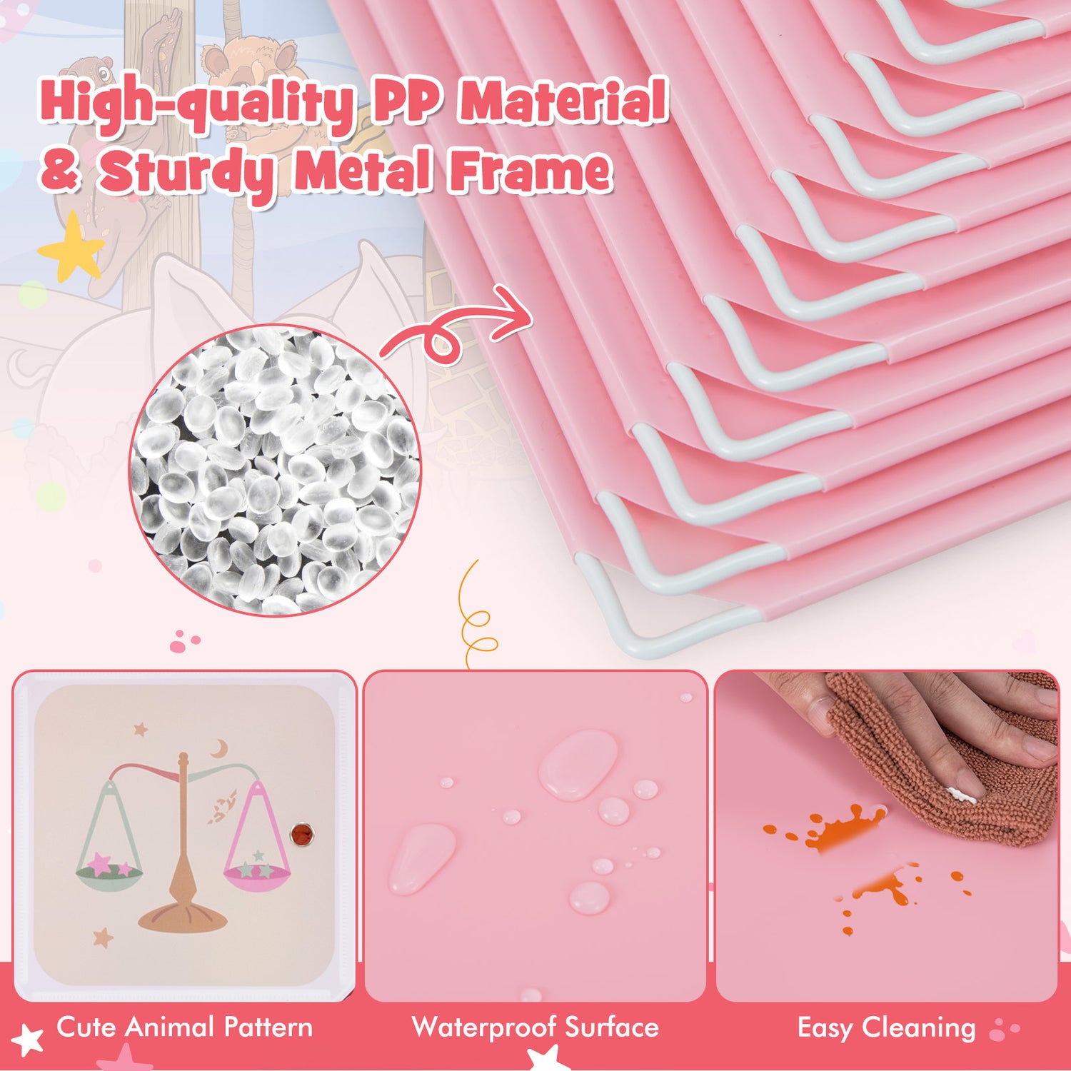 12 Cube Kids Wardrobe Closet with Hanging Section and Doors