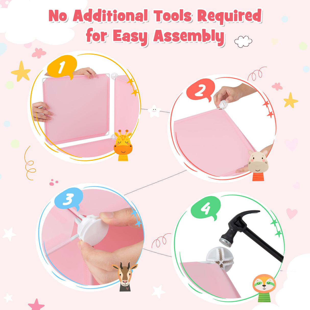 12 Cube Kids Wardrobe Closet with Hanging Section and Doors