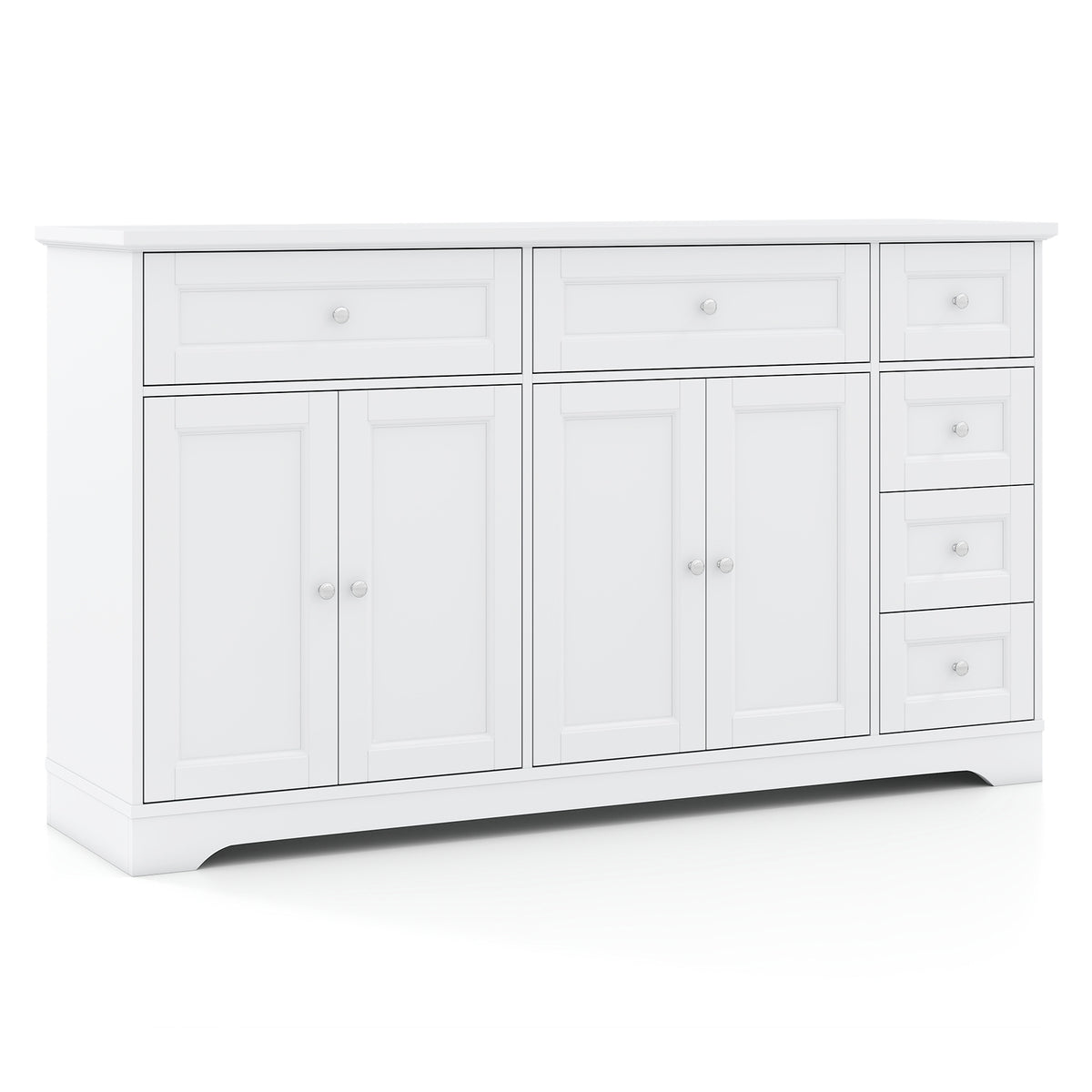 Buffet Sideboard 59" Modern Coffee Bar Station Console Table