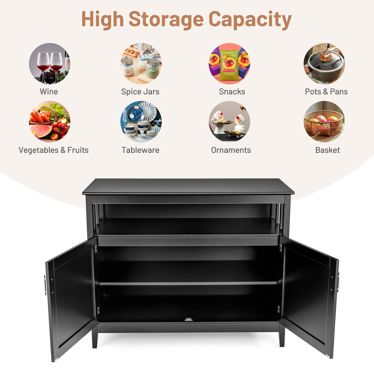 Modern Practical and Beautiful Wooden Kitchen Lockers with Large Storage Space