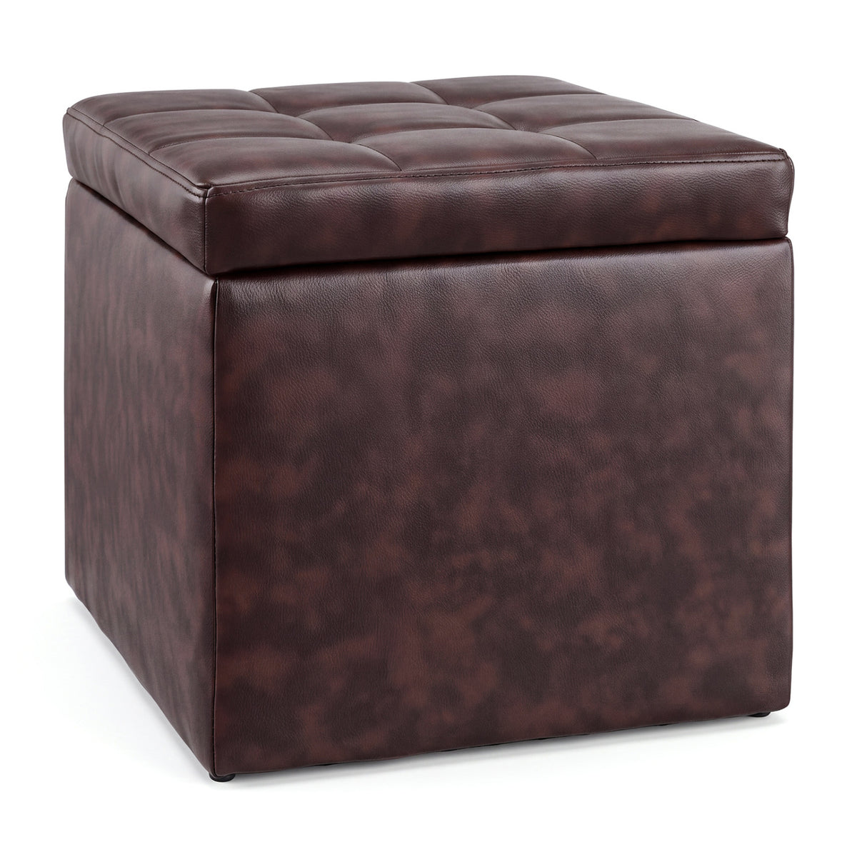 Foldable Cube Ottoman Pouffe Storage Seat