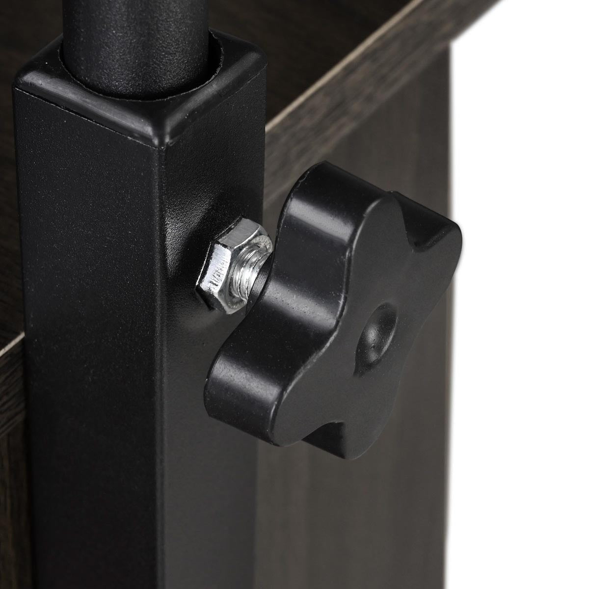 Yescom Height-Adjustable Rolling Laptop Cart with Storage