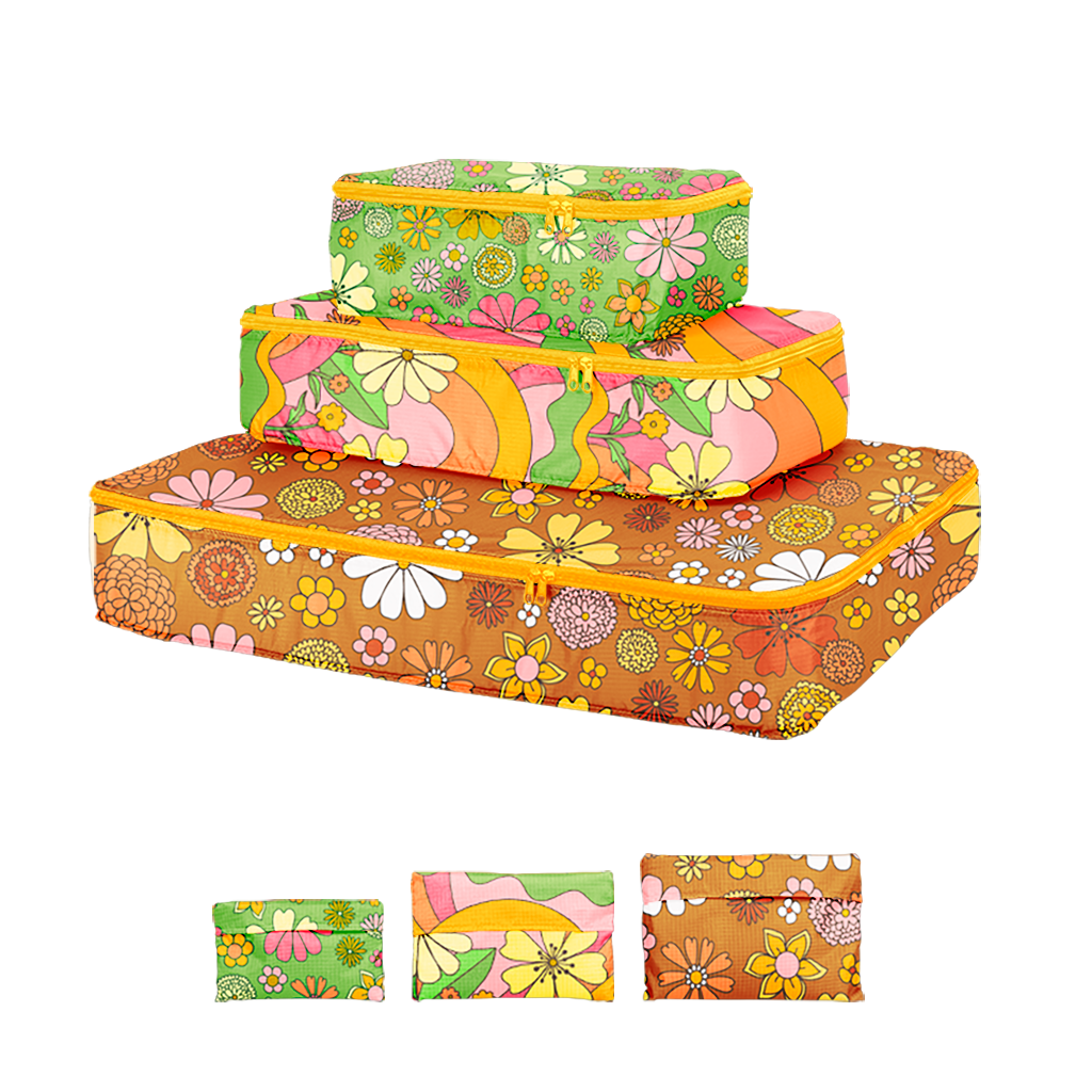 Flower Power Packing Cube Set