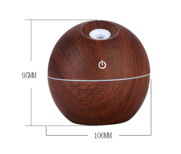 USB Ultrasonic Aroma Diffuser & Humidifier with 7-Color LED Light