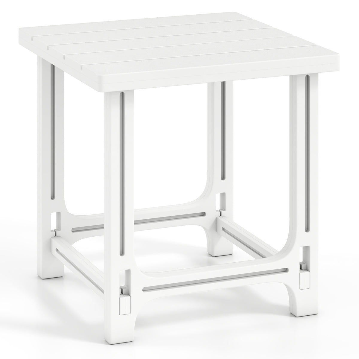 Outdoor Adirondack Side Table with Slatted Surface