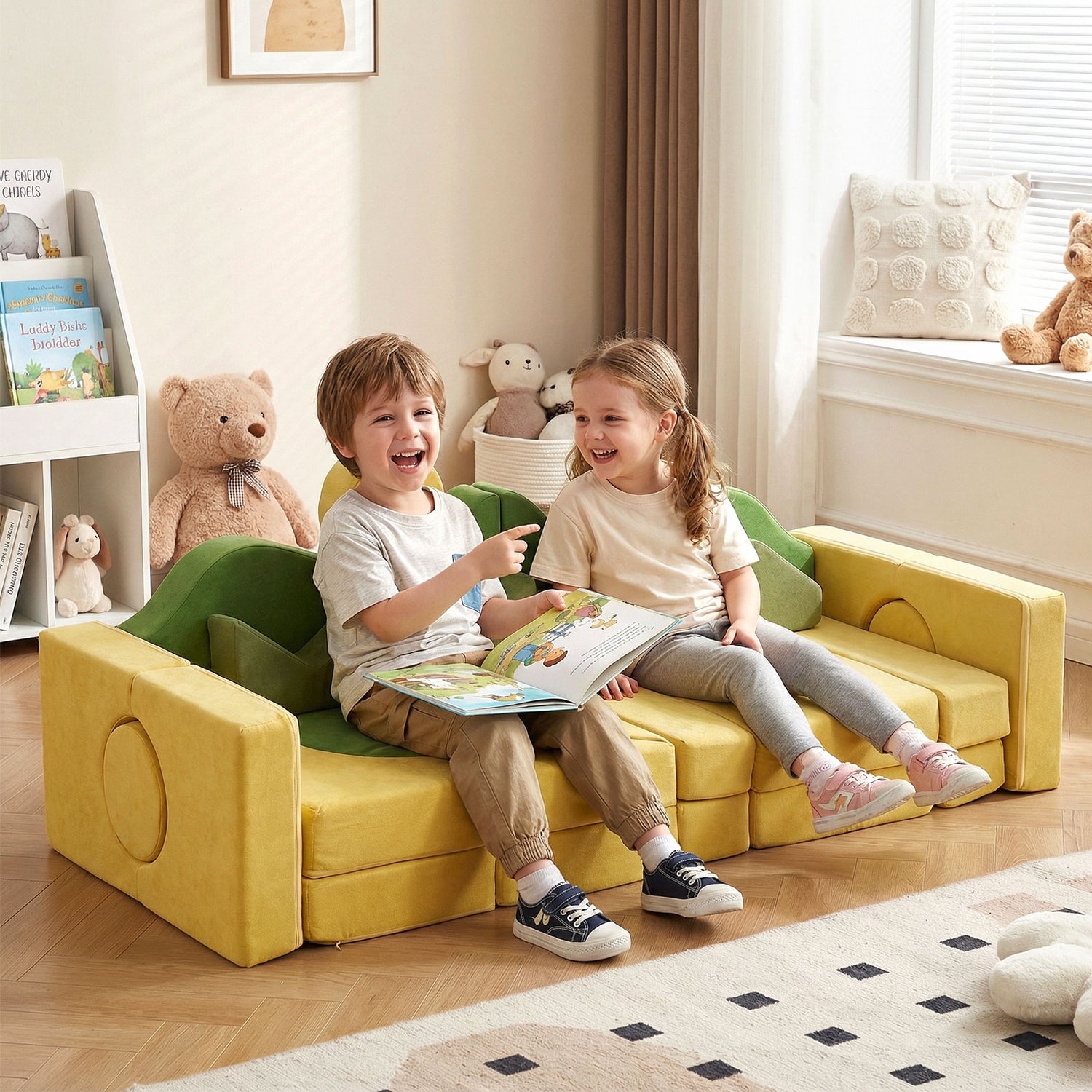 19 Pieces Modular Kids Play Couch for Inspiring Creativity