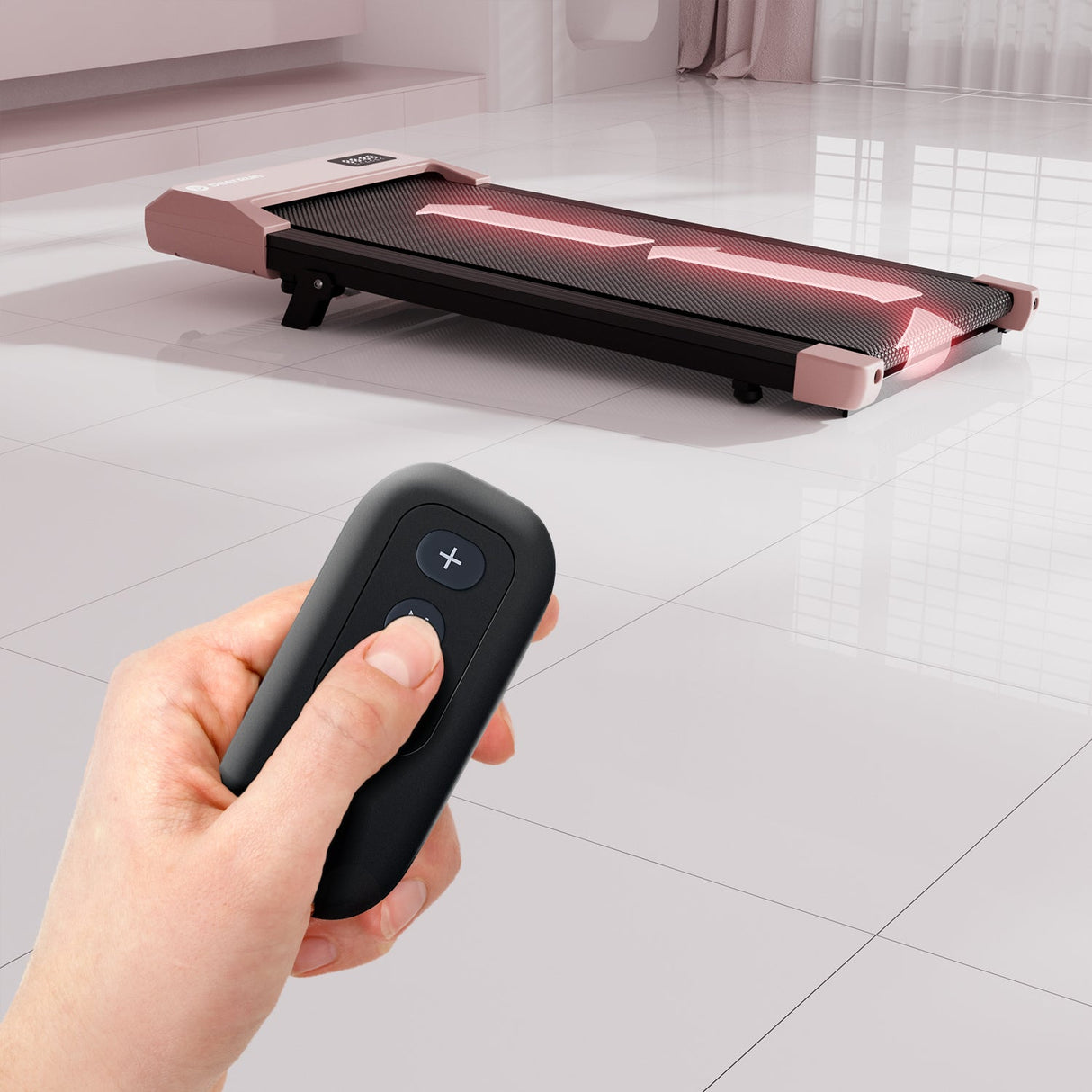 DeerRun Q1 Urban Mini Under-Desk Treadmill with Remote Control