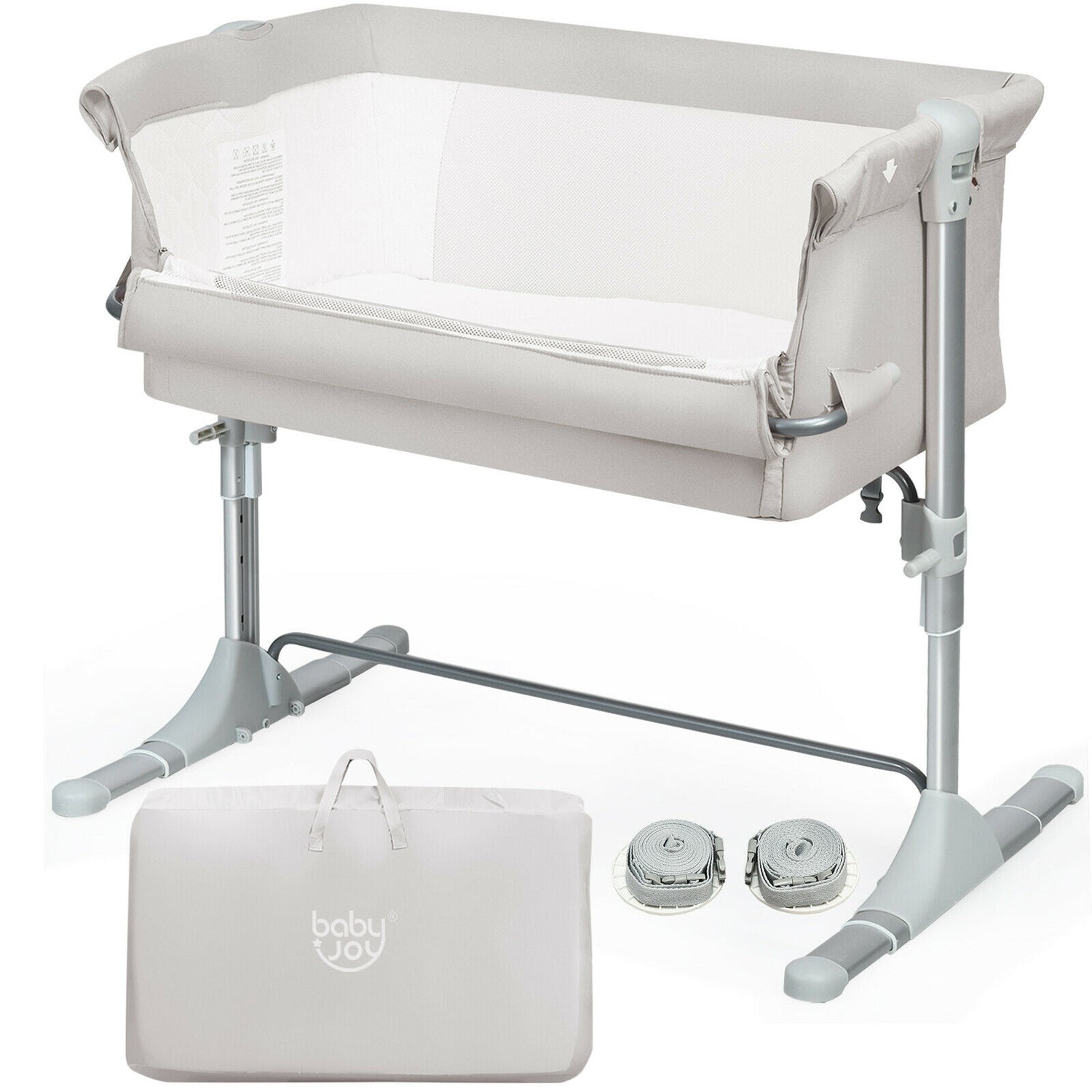 Travel Portable Baby Bed Side Sleeper Bassinet Crib with Carrying Bag