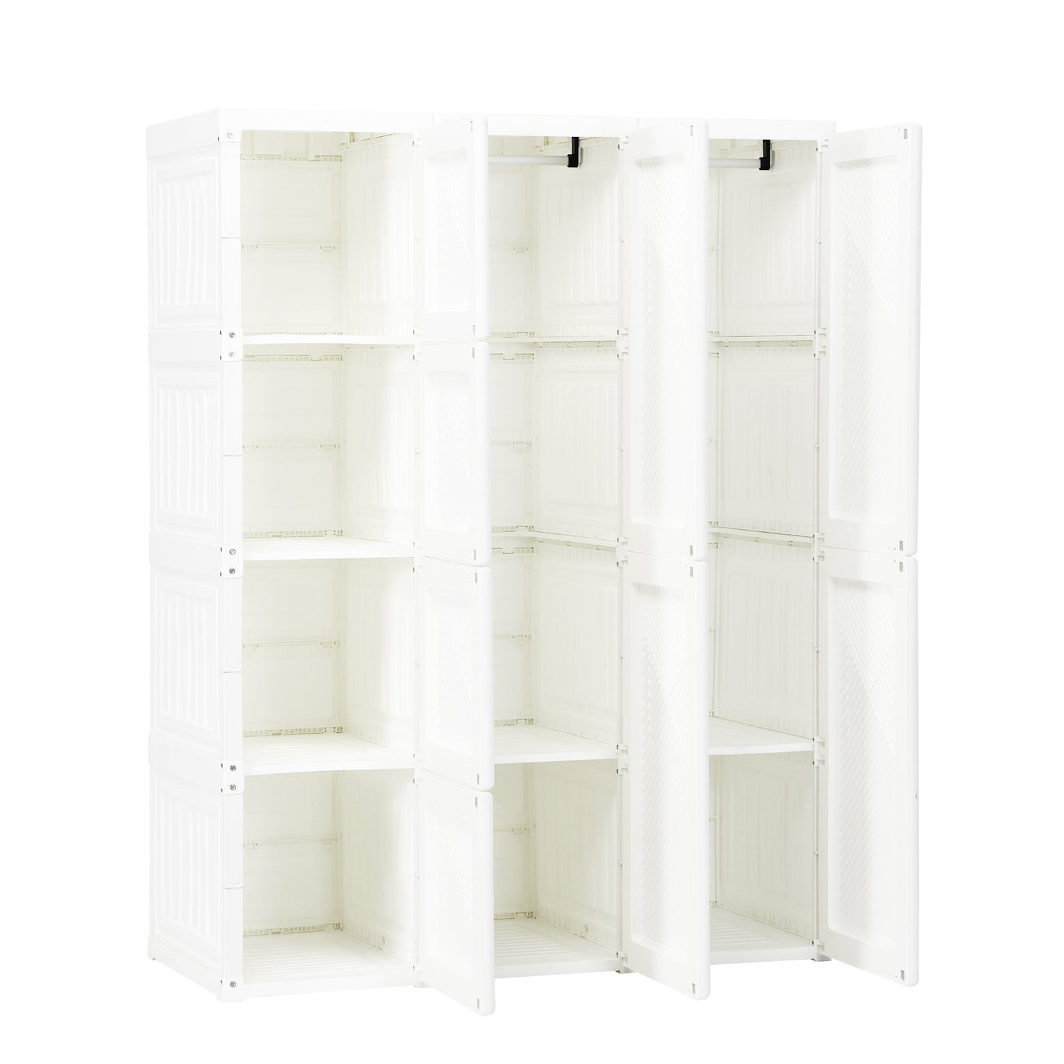 Foldable Closet Clothes Organizer with 8 Cubby Storage