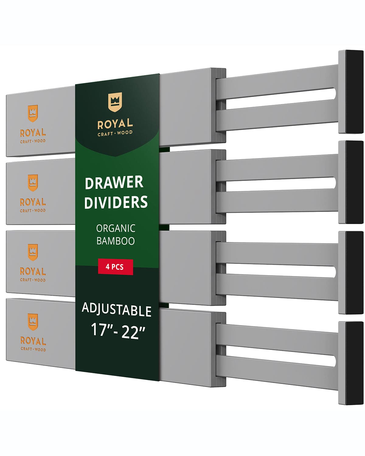 Drawer Dividers 22”, Gray