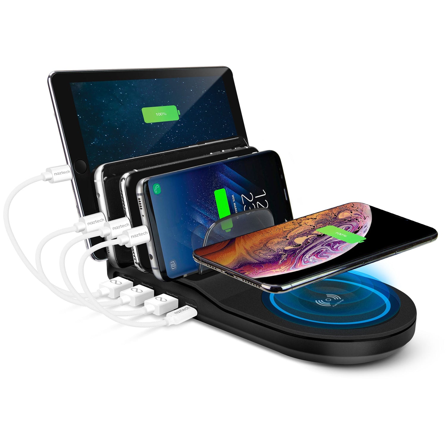 Naztech Wireless Power Hub 5 Black (14573-HYP)
