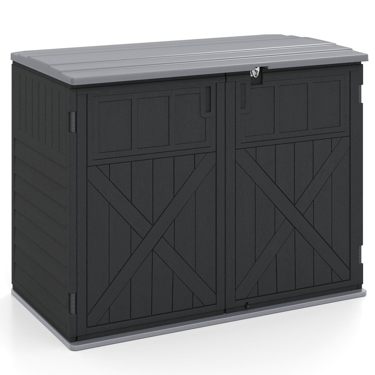 20 Cu.Ft Horizontal Resin Storage Shed with Adjustable Shelf