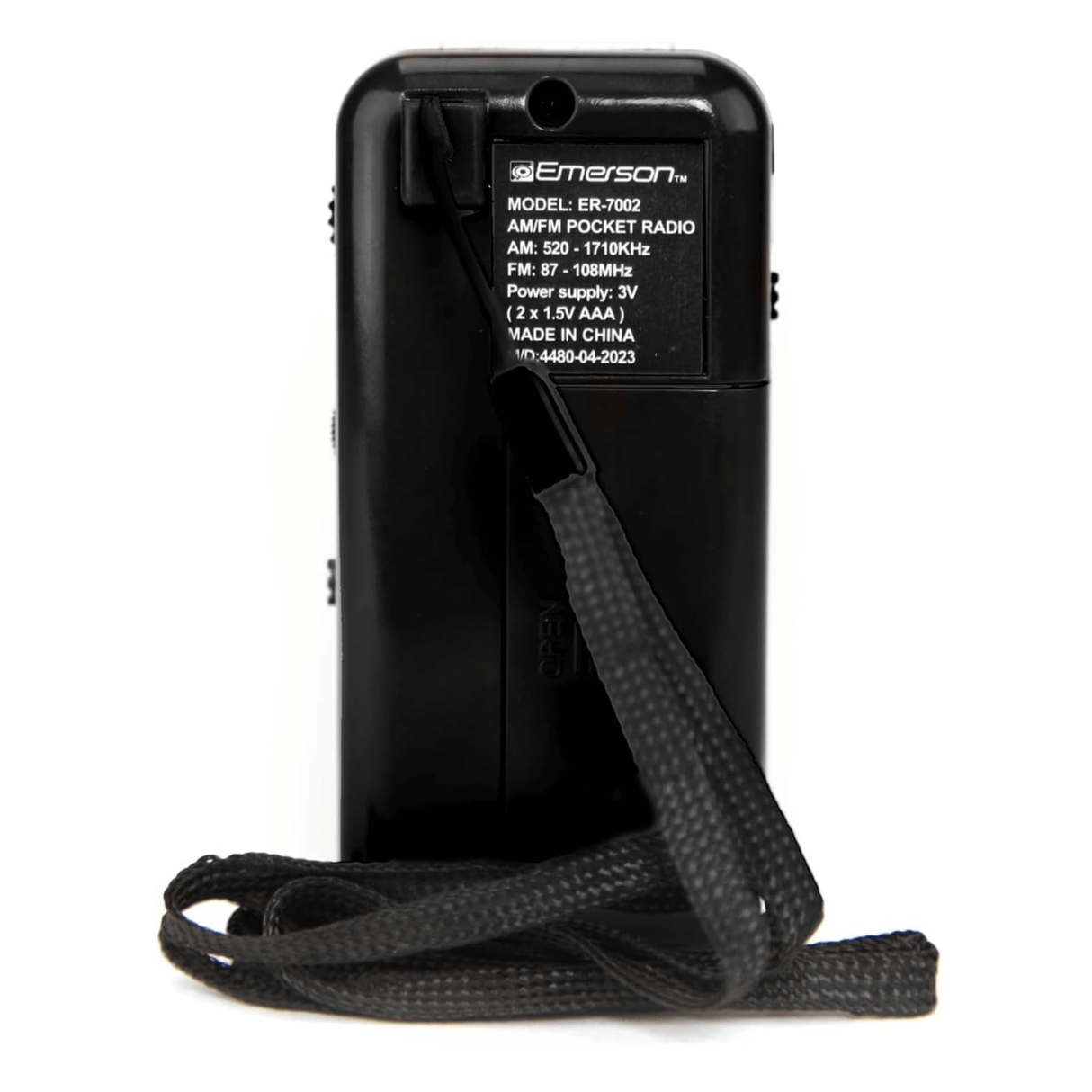 Emerson Portable AMFM Radio with Earbuds and Wide Frequency Range of Stations