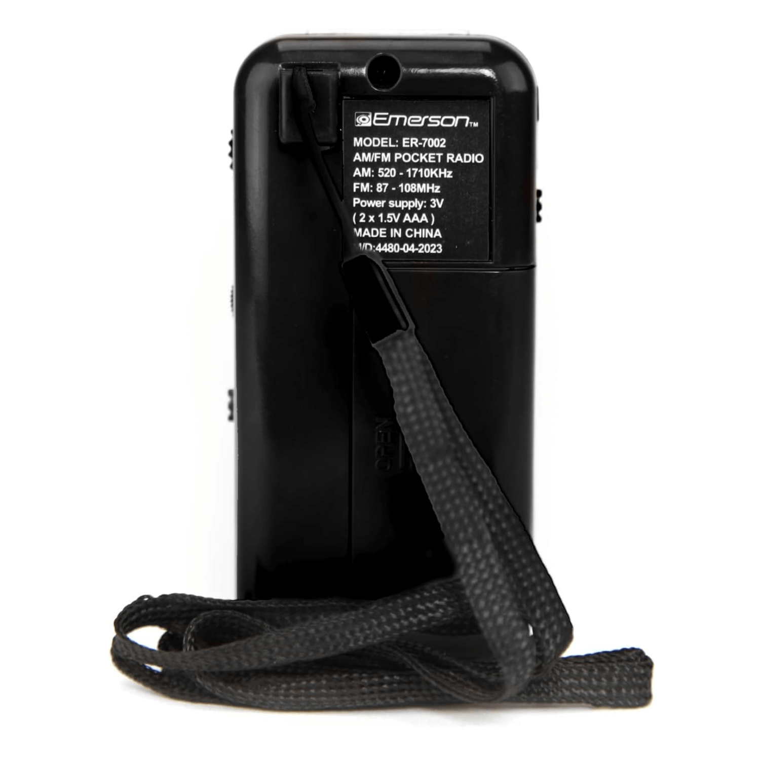 Emerson Portable AMFM Radio with Earbuds and Wide Frequency Range of Stations