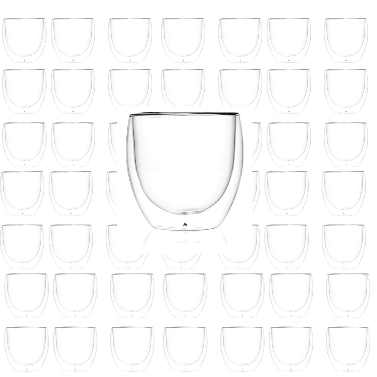 Double Wall Glass Coffee Mugs Cups -8.5oz/12oz