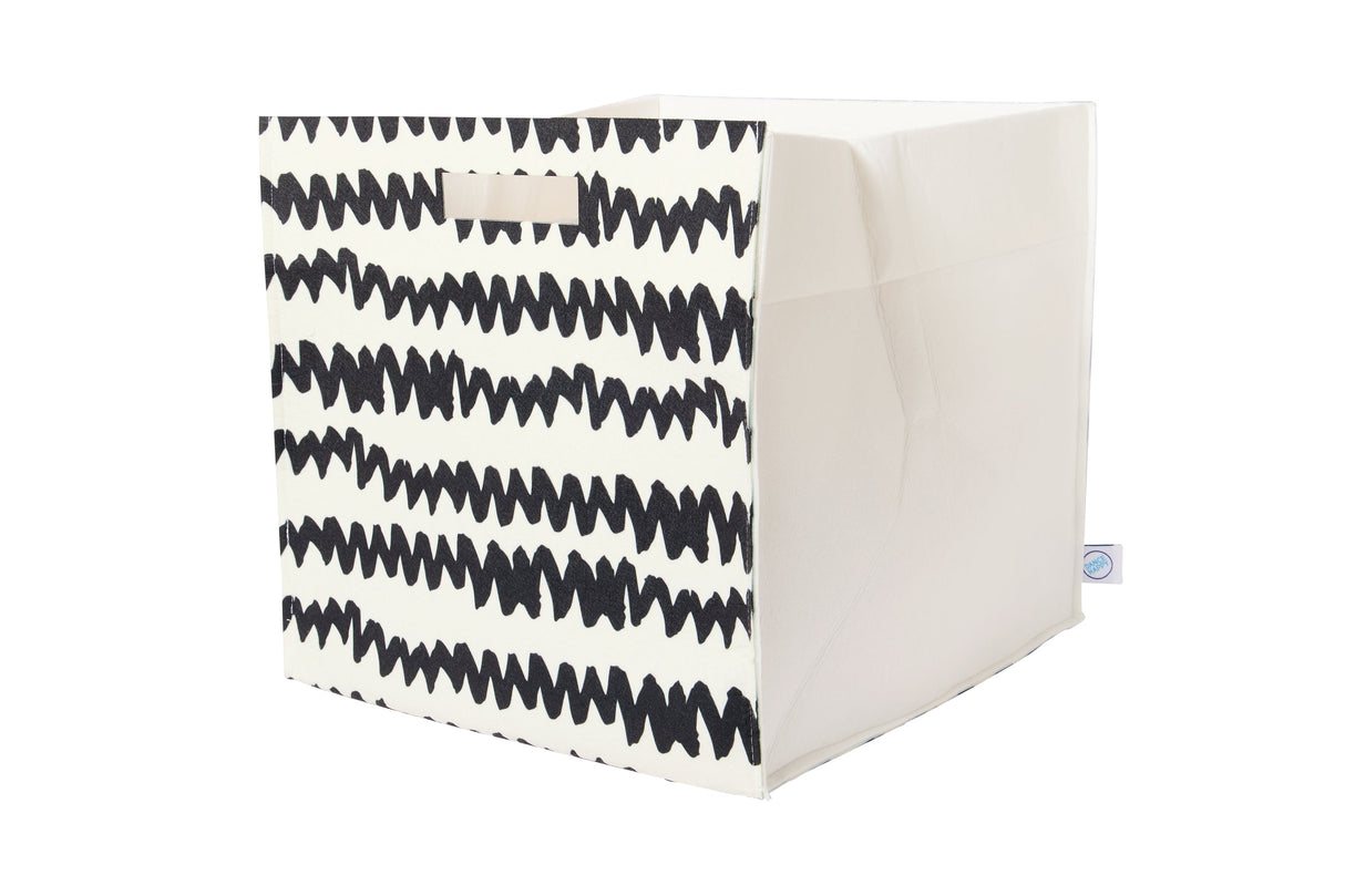 Zigzag Felt Storage Bin