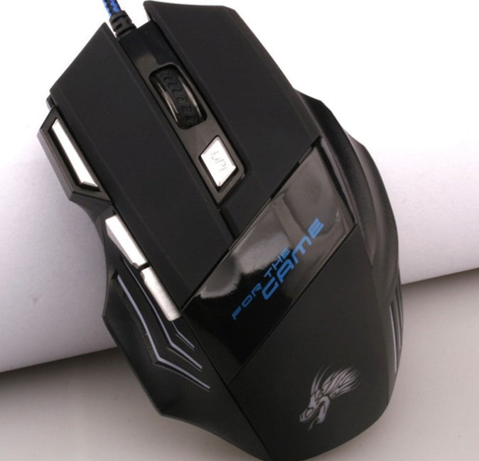 Professional Wired Gaming Mouse - 5500 DPI, Adjustable, 7 Buttons
