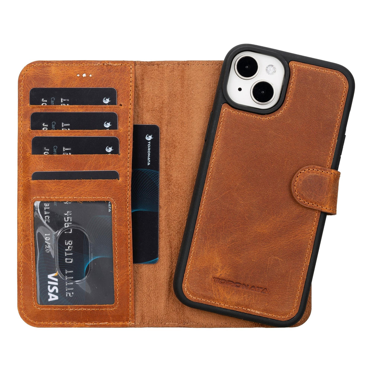 Casper iPhone 14 Series Detachable Leather Wallet Case