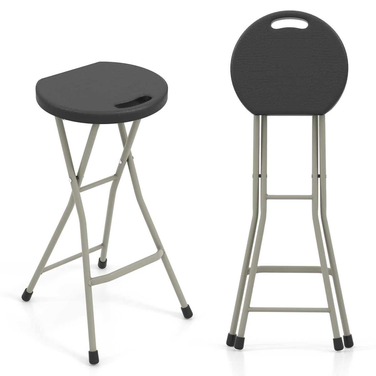 Portable Folding Stools with 330lbs Limited Sturdy Frame-2/Frame-1 Pieces/Piece