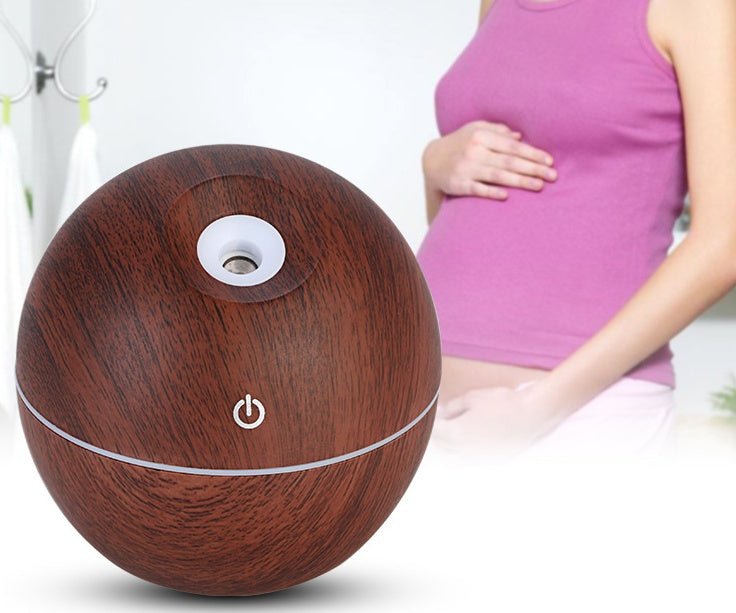 USB Ultrasonic Aroma Diffuser & Humidifier with 7-Color LED Light