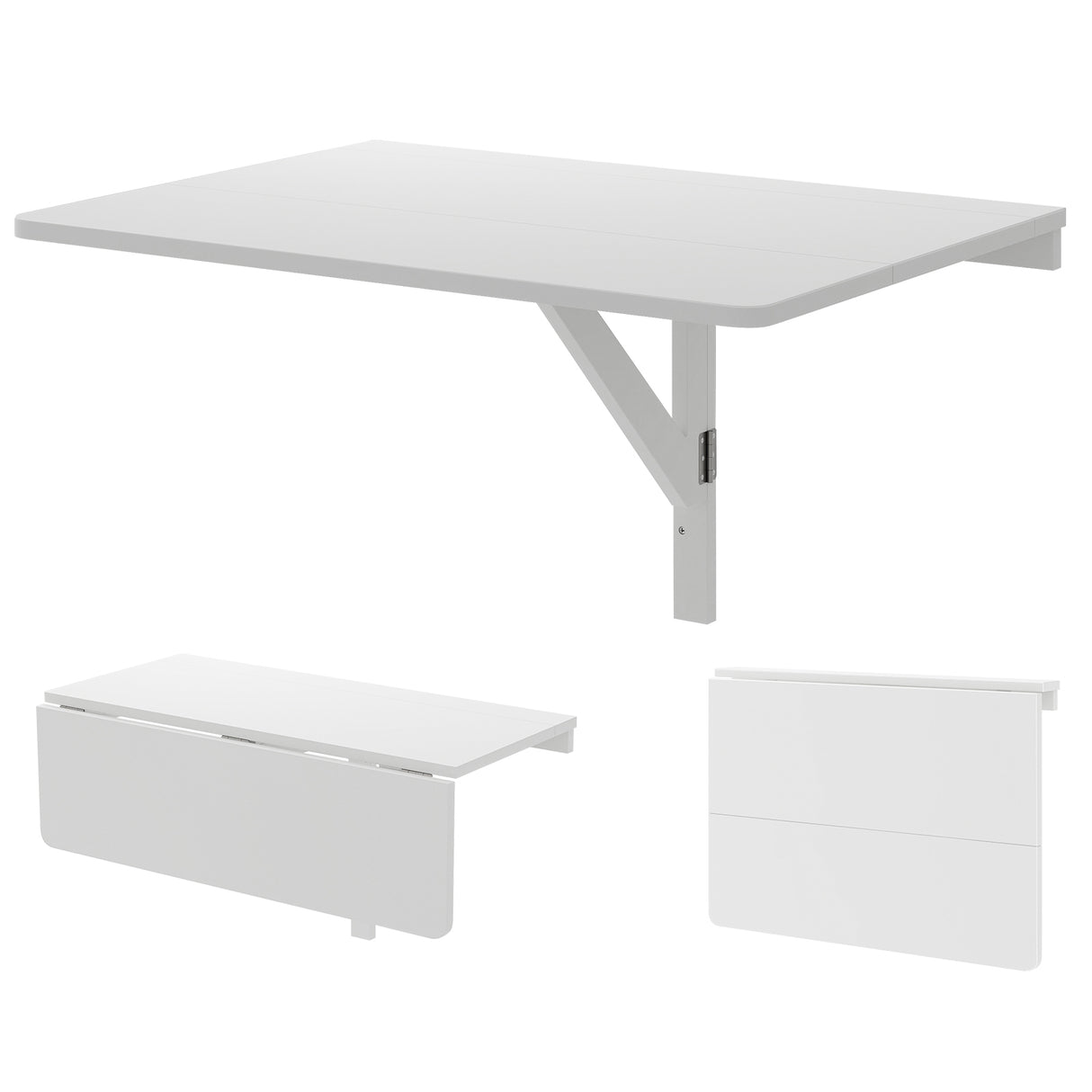 31.5 x 23.5 Inch Wall Mounted Folding Table for Small Spaces